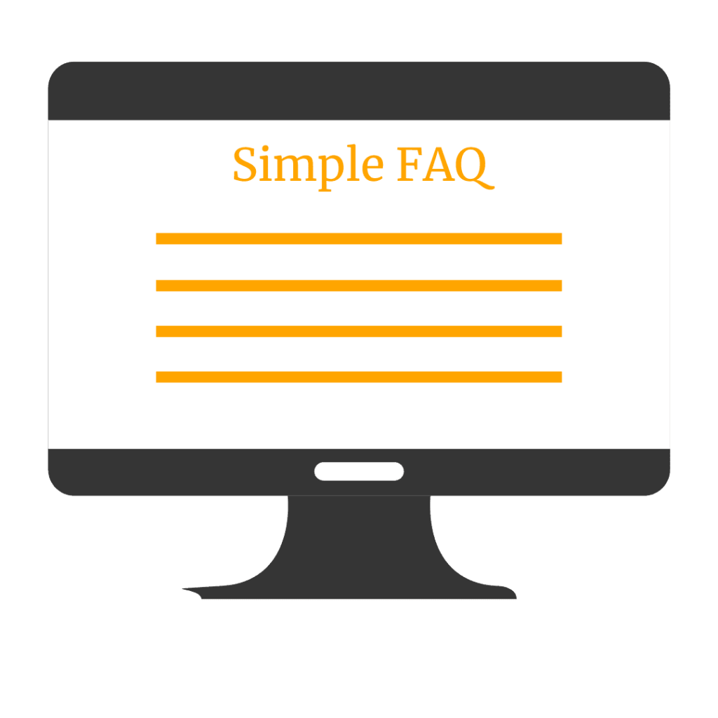 FAQ Page Template Simple